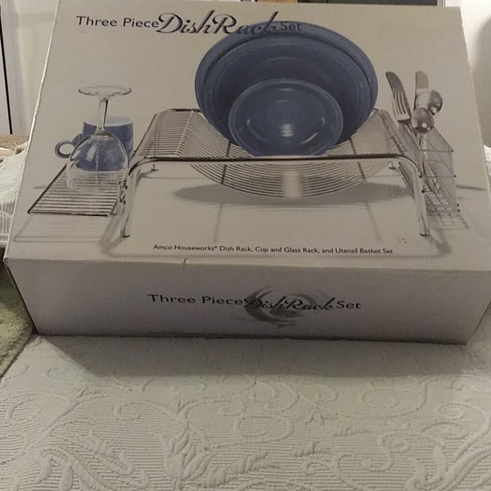 Three Piece Dish Rack Set - Picture 9 of 14